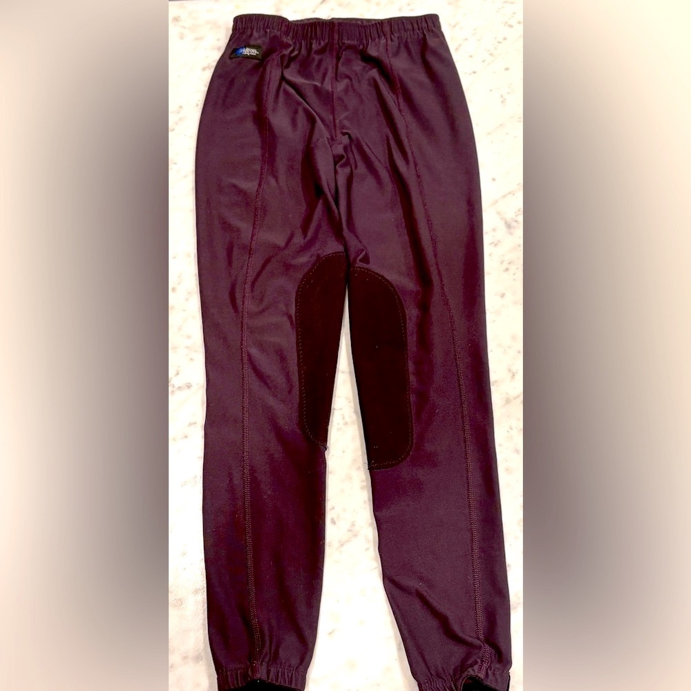 Women’s Irideon ‘Issential’ LowRise Knee Patch Tights, Sz Medium, Deep purple